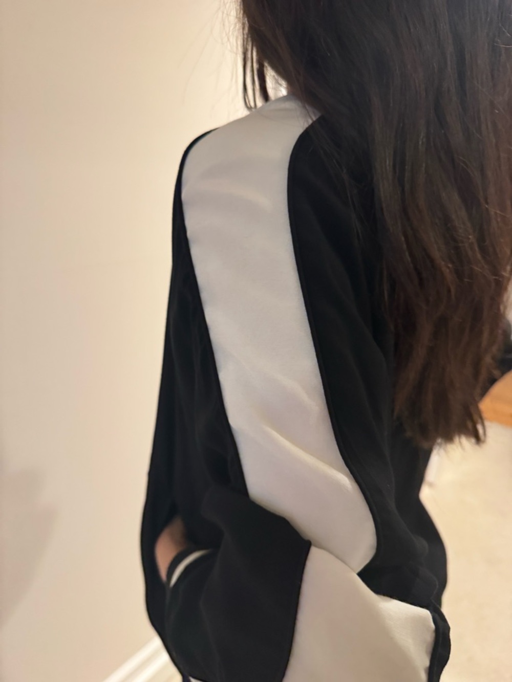 Zadig & Voltaire Black and White Varsity Jacket